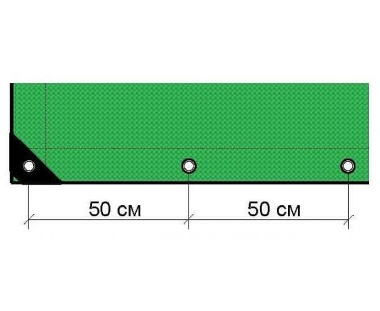 Тент строительный Тарпикс с люверсами 120 г/м2, 8х12 м, 96 м2