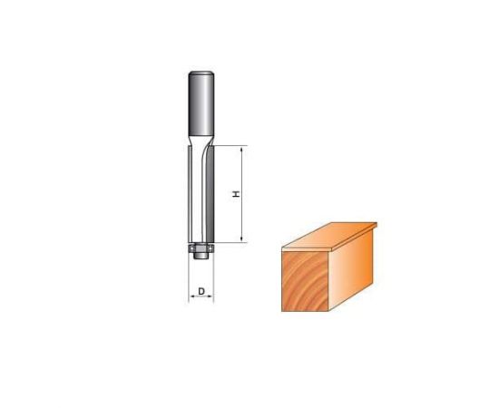 Фреза обгонная двунаправленный рез S8хD16хH50хZ2+2 Standart, CTФ-1020Z2+2