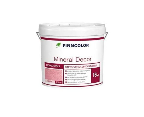 Штукатурка декоративная шуба 1,5 мм Finncolor Mineral Decor, 16 кг