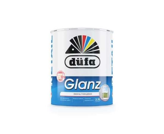 Глянцевая белая эмаль Dufa Retail Glanz, 2.5 л