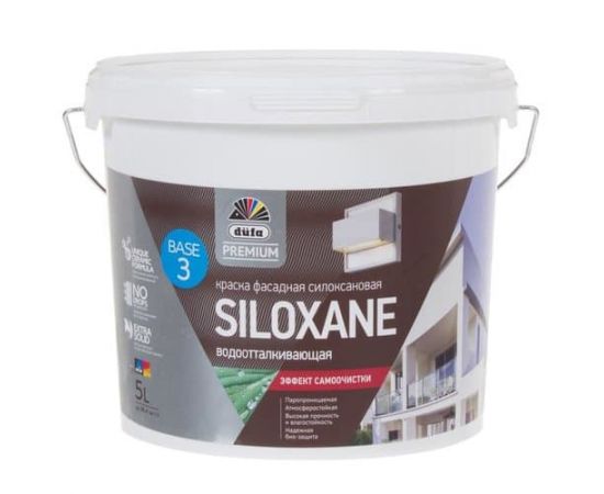 Краска Dufa Premium Siloxane фасадная, База 3, 5 л