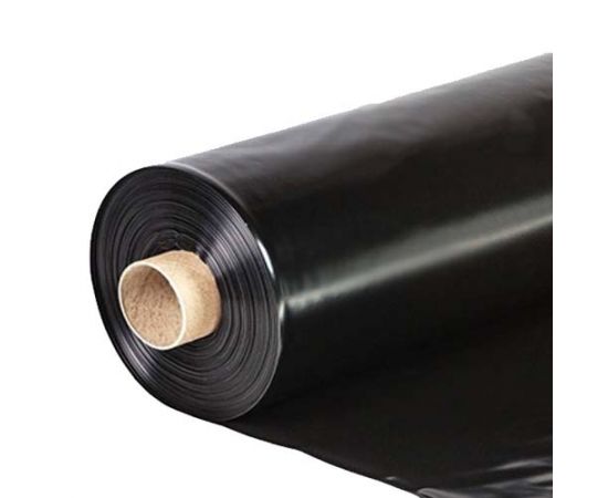 Пленка полиэтиленовая техническая черная 100 мкм ТУ (ГОСТ 60 мкм), рукав 1.5 м (3 м в развороте) х 100 м, 13 кгх 100 м, 13 кг