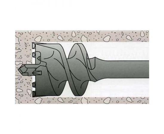 Бур SDS-Max для перфоратора проломной, 45x1000 мм, СТС-031  Бур SDS-Max для перфоратора проломной, 45x1000 мм, СТС-031