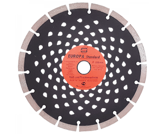 Диск алмазный отрезной Сегмент перфорированный Master D 125х22.23х10 мм, СТД-120