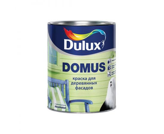 Краска Dulux Domus BW масляно-алкидная для деревянных фасадов, 1 л