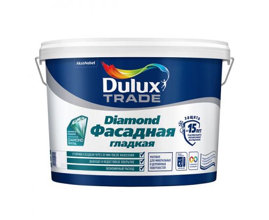 Краска Dulux BC Фасадная гладкая для минеральных поверхностей, 4.5 л