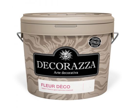 Лак Decorazza Fleur Deco декоративный Base incolore, блеск драгоценных камней, 2.5 л