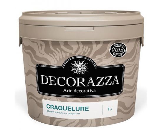 Декоративное  покрытие Decorazza Craquelure, прозрачный базовый цвет, 1 л