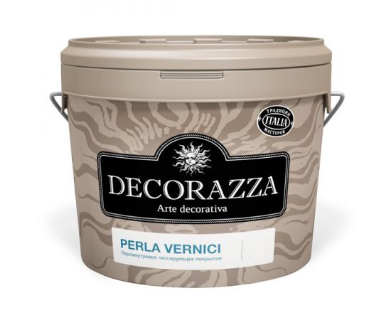 Декоративное лессирующее покрытие Decorazza Perla Vernici перламутровое, цвет бронза PL-1502, 2.5 л