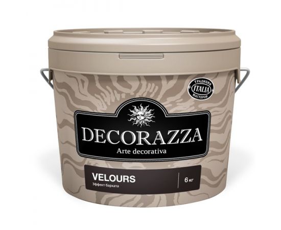 Decorazza Velours VL-001 декоративное покрытие, нежный бархат, 6 кг