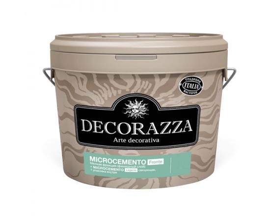 Decorazza Microcemento Fronte + Legante, декоративное фактурное покрытие, бетон, мелкая фракция (10.8 кг+4.5 кг)