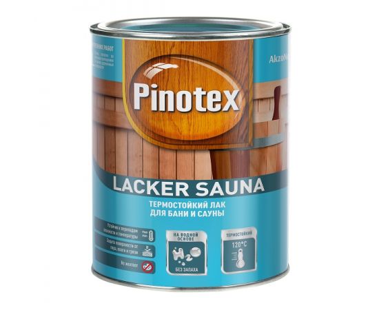 Лак для бани и сауны Pinotex Lacker Sauna 20, 1 л