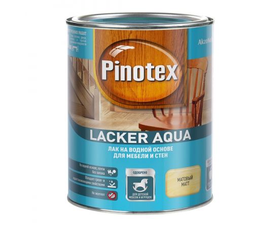Лак для мебели и стен Pinotex Lacker Aqua 10, 1 л