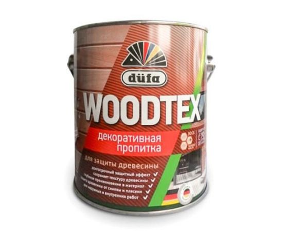 Антисептик для дерева с воском Dufa WoodTex бесцветный, 3 л