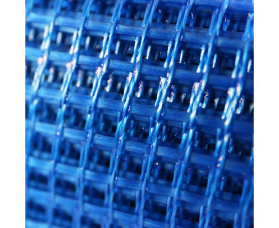 Сетка фасадная стеклотканевая X-Glass PRO нарезка 5х5 мм (160 г/м2) синяя, 1 м х 18 м