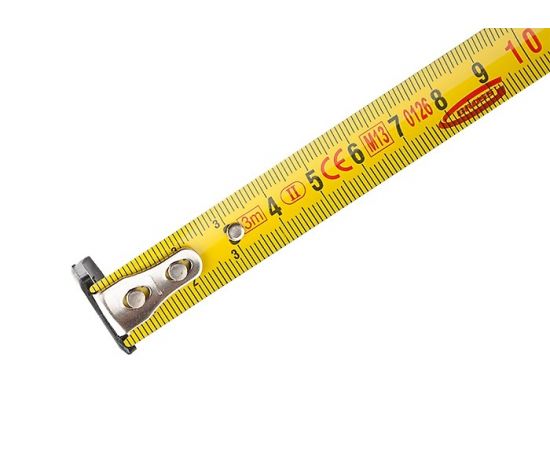 Рулетка Gross Ergonomisch, магнитный обрезиненный зацеп, 3 м х 16 мм