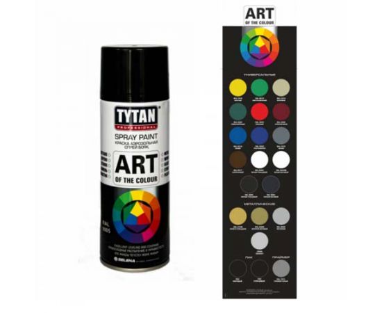 Краска аэрозольньная Tytan Professional Art Of The Color, RAL1018, желтая, 400 мл