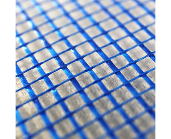 Сетка фасадная стеклотканевая X-Glass PRO нарезка 5х5 мм (160 г/м2) синяя, 1 м х 18 м