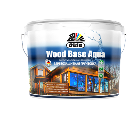Блокирующая деревозащитная грунтовка Dufa Wood Base Aqua бесцветная 0,9 л