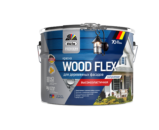 Краска фасадная Dufa Premium WoodFlex полуматовая 0,9 л