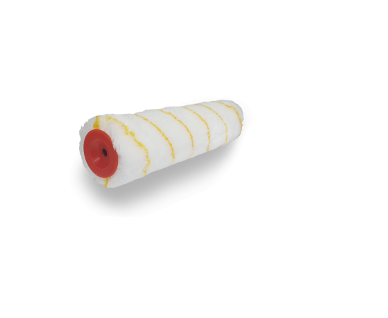 Валик полиакрил с желтой полоской DeltaRoll, ворс 11 мм, 250х48 мм, R03250