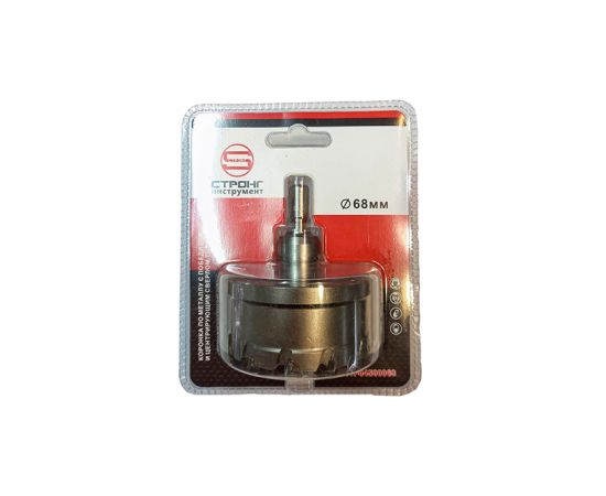 Твердосплавная коронка по металлу с победитом, D 68 мм, СТК-045