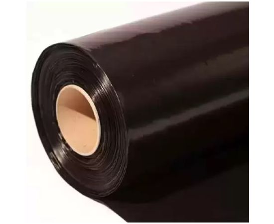 Пленка полиэтиленовая высший сорт черная рукав 80 мкм, 1.5 м (3 м в развороте) х 100 м, 20 кг