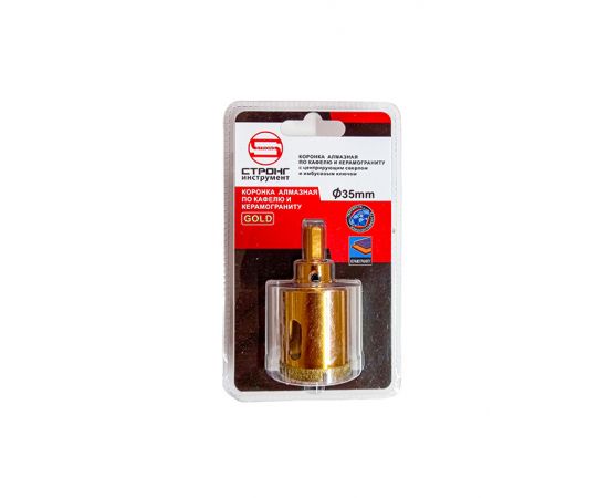 Алмазная коронка по керамике и стеклу, D 35 мм, СТК-067