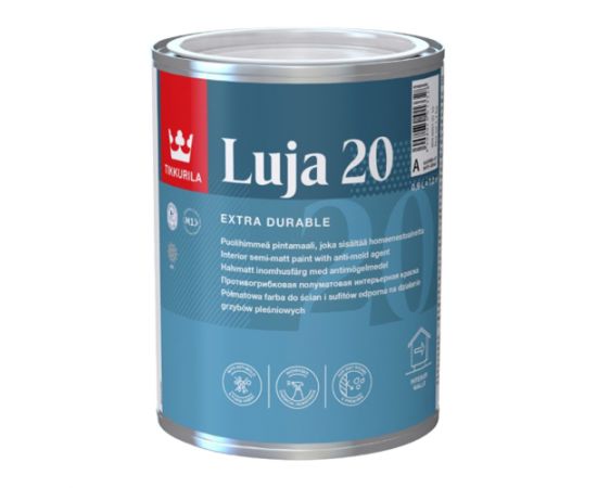 Краска влагостойкая Tikkurila Luja 20 База C антигрибковая, 0.9 л