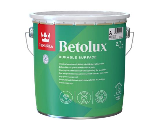 Краска для пола (бетон, дерево) Tikkurila Betolux База С, 2.7 л