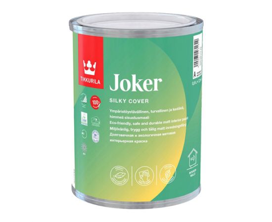 Краска для стен и потолков Tikkurila Joker База C, 0.9 л