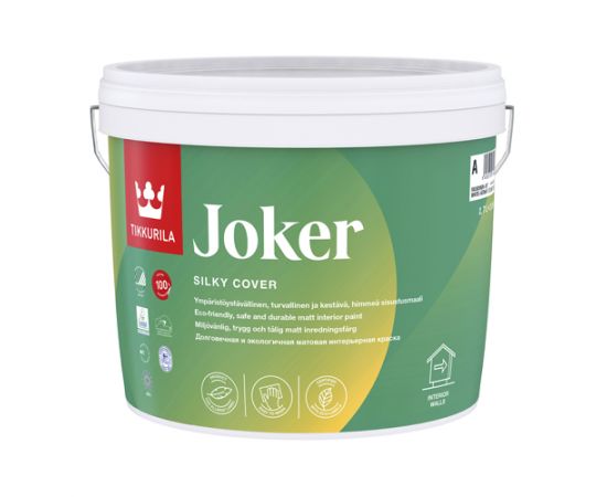 Краска для стен и потолков Tikkurila Joker База C, 2.7 л