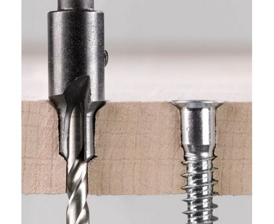 Сверло-зенкер под конфирмат по дереву D 4.8 мм, СTC-02800048, в упаковке 1 шт.