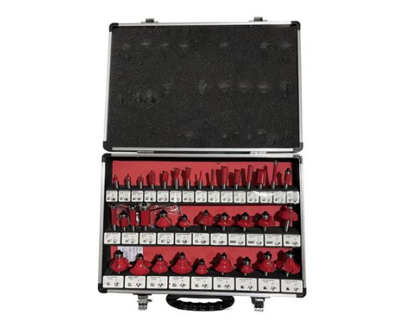 Набор твердосплавных фрез по дереву В, 35 фрез, СТФ-8332