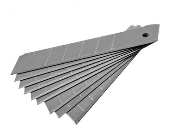 Сменные лезвия для канцелярского ножа Strong СТУ-216, 100х18 мм, в упаковке 10 шт.