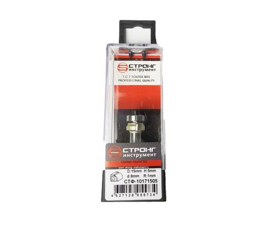 Strong Фреза по дереву кромочная калевочная, 8х15Dх5H R1 мм в упаковке 1 шт.