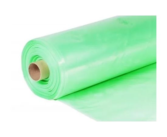 Многолетняя полиэтиленовая пленка ГОСТ первый сорт, цвет зеленый, 120 мкм, 6 м x 5 м, в отрезке