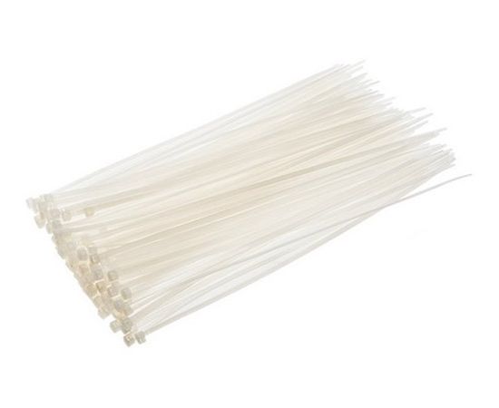 Стяжки нейлоновые белые Strong СТУ-234, 4.8х400 мм, 50 шт