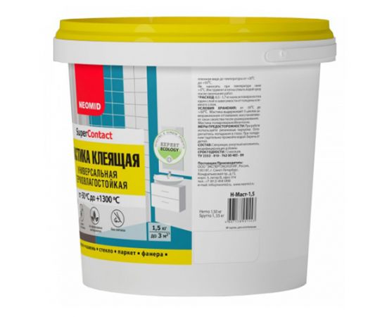 Мастика клеящая Neomid SuperContact, 1.5 кг Мастика клеящая Neomid SuperContact, 1.5 кг