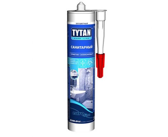 Tytan EURO-LINE герметик силиконовый санитарный, бесцветный, 290 мл