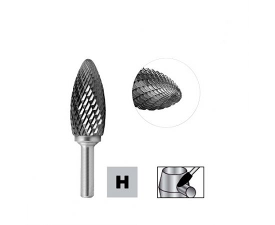 БорФреза (шарошка) Hх10 мм, СТМ-517