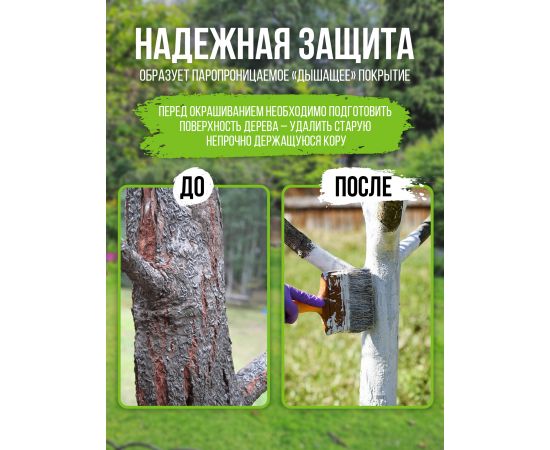 Краска садовая латексная антисептическая БС 01 Доминар, 12 кг