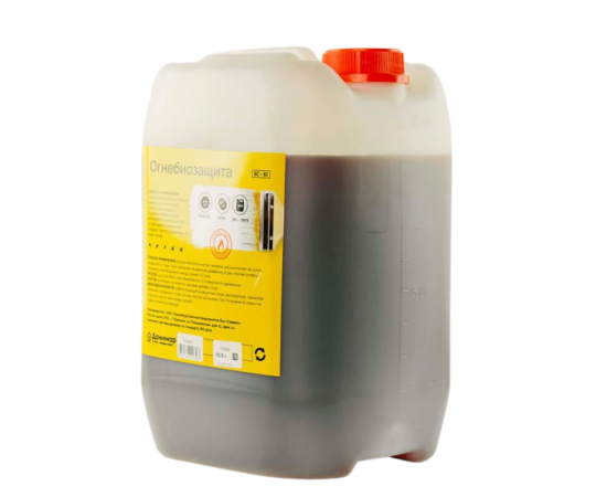 Огнебиозащита для древесины (цвет красный) БС 83 Доминар, 10 л