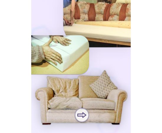 Поролон листовой мебельный ST 1825, 100 мм, 2х1 м (1 шт)