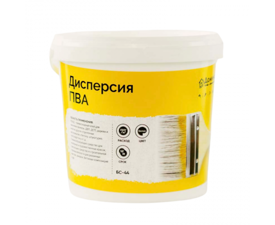 Дисперсия ПВА БС 44 Клей универсальный (клей, связующее средство) Доминар, 0.7 кг Дисперсия ПВА БС 44 Клей универсальный (клей, связующее средство) Доминар, 0.7 кг