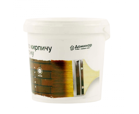 Лак по кирпичу и бетону п/глянцевый акриловый антисептический БС 87 Доминар, 0.9 кг