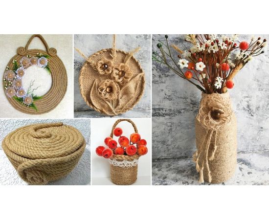 Джутовый канат для рукоделия и хозяйственно-бытовых нужд, диаметр 6 мм, длина 100 м Джутовый канат для рукоделия и хозяйственно-бытовых нужд, диаметр 6 мм, длина 100 м