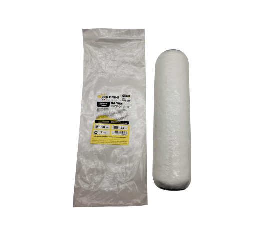 Валик Микрофибра Premium белая Boldrini, длина ворса 9 мм, 250х48 мм, 75928