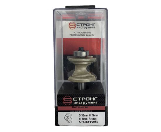 Фреза по дереву кромочная полустержневая, 8х33Dх22H R4 мм, CTФ-2015