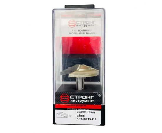 Фреза по дереву фигирейная горизонтальная, 8х40Dх7H мм, CTФ-2412